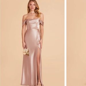 Birdy Grey Mia Convertible Satin Dress- MAUVE